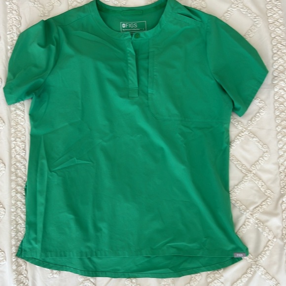 Figs Women’s Scrub Set FREE X Safety Green Size L and L Tall - Picture 4 of 8